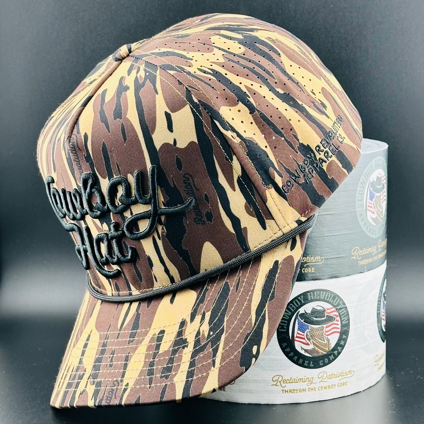 Atakapa Camo - Swampland Script “Cowboy Hat” (Qty 12) *Fall 2025 Pre-Order*