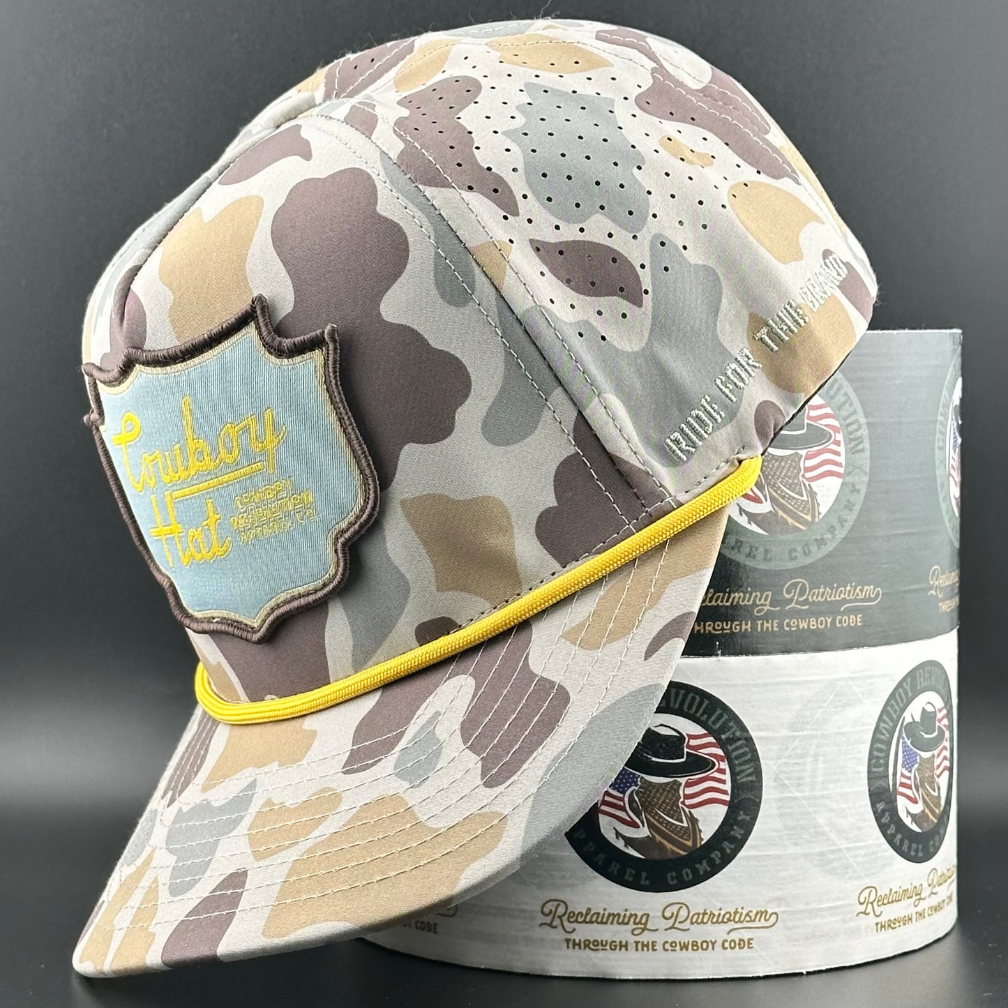 Marshland Camo Patch “Cowboy Hat” (Qty 12)