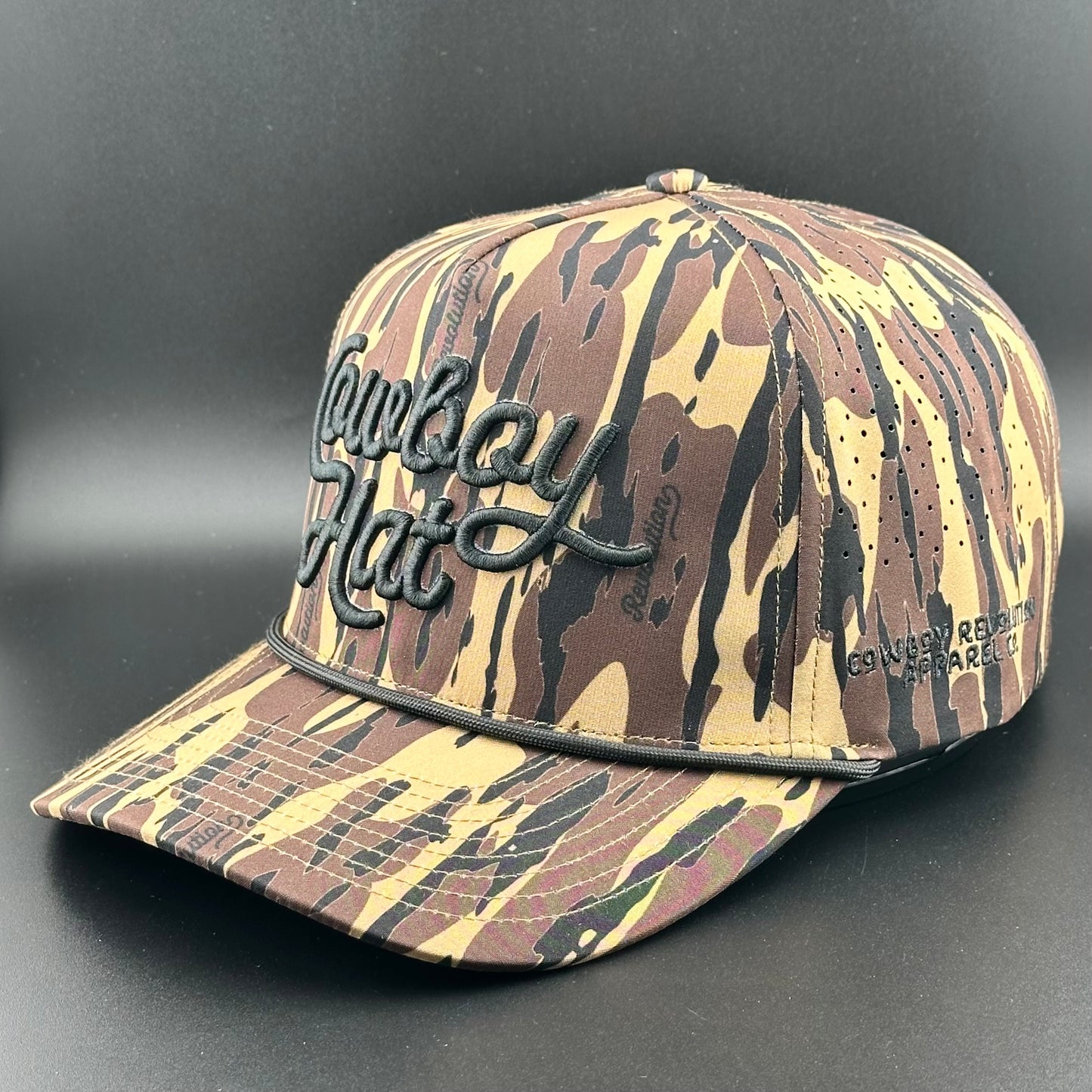 Atakapa Camo - Swampland Script “Cowboy Hat” (Qty 12) *Fall 2025 Pre-Order*