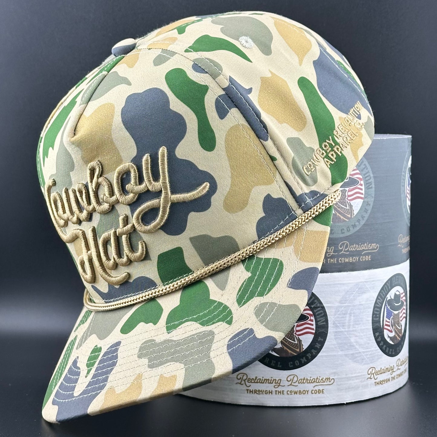 Duck Camo “Cowboy Hat” - Performance Hat (QTY 12) *Fall 2025 Pre-Order*