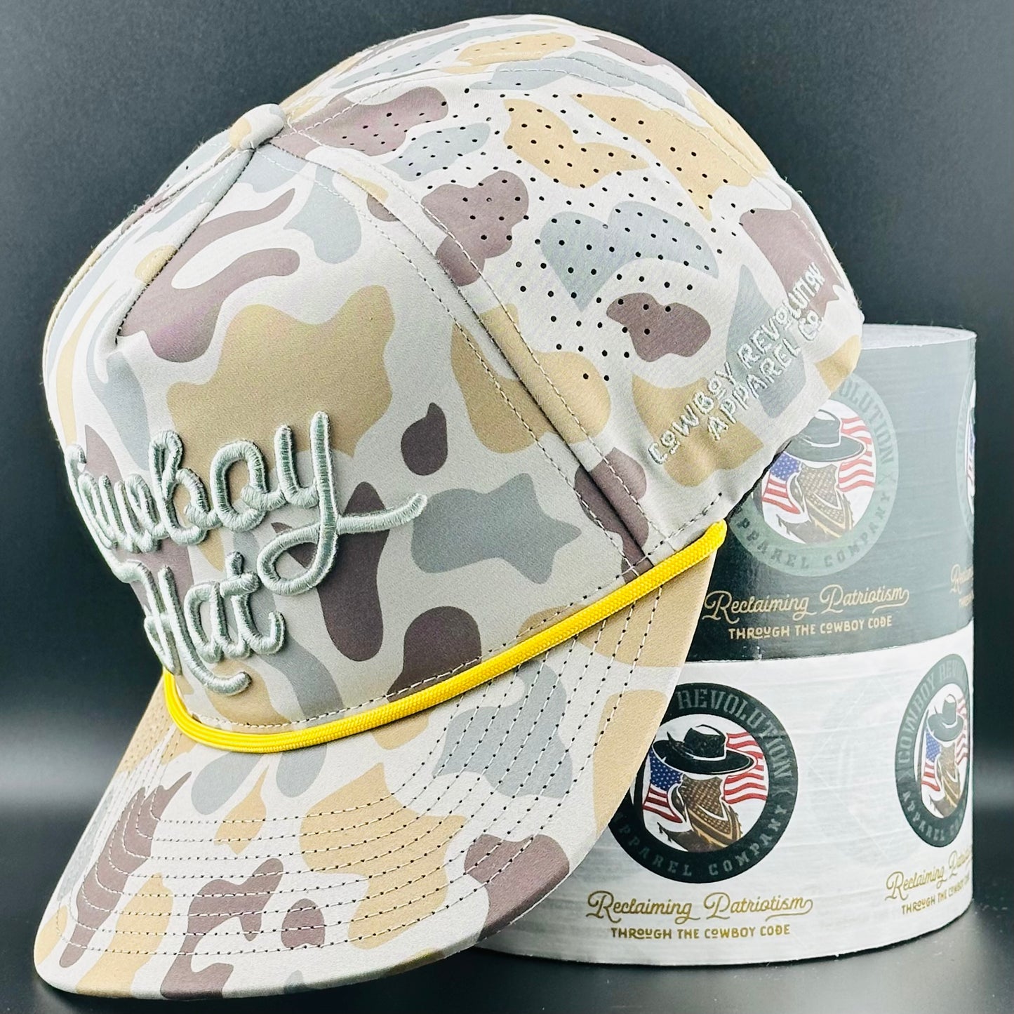 Marshland Camo Script “Cowboy Hat” (Qty 12) *Fall 2025 Pre-Order*