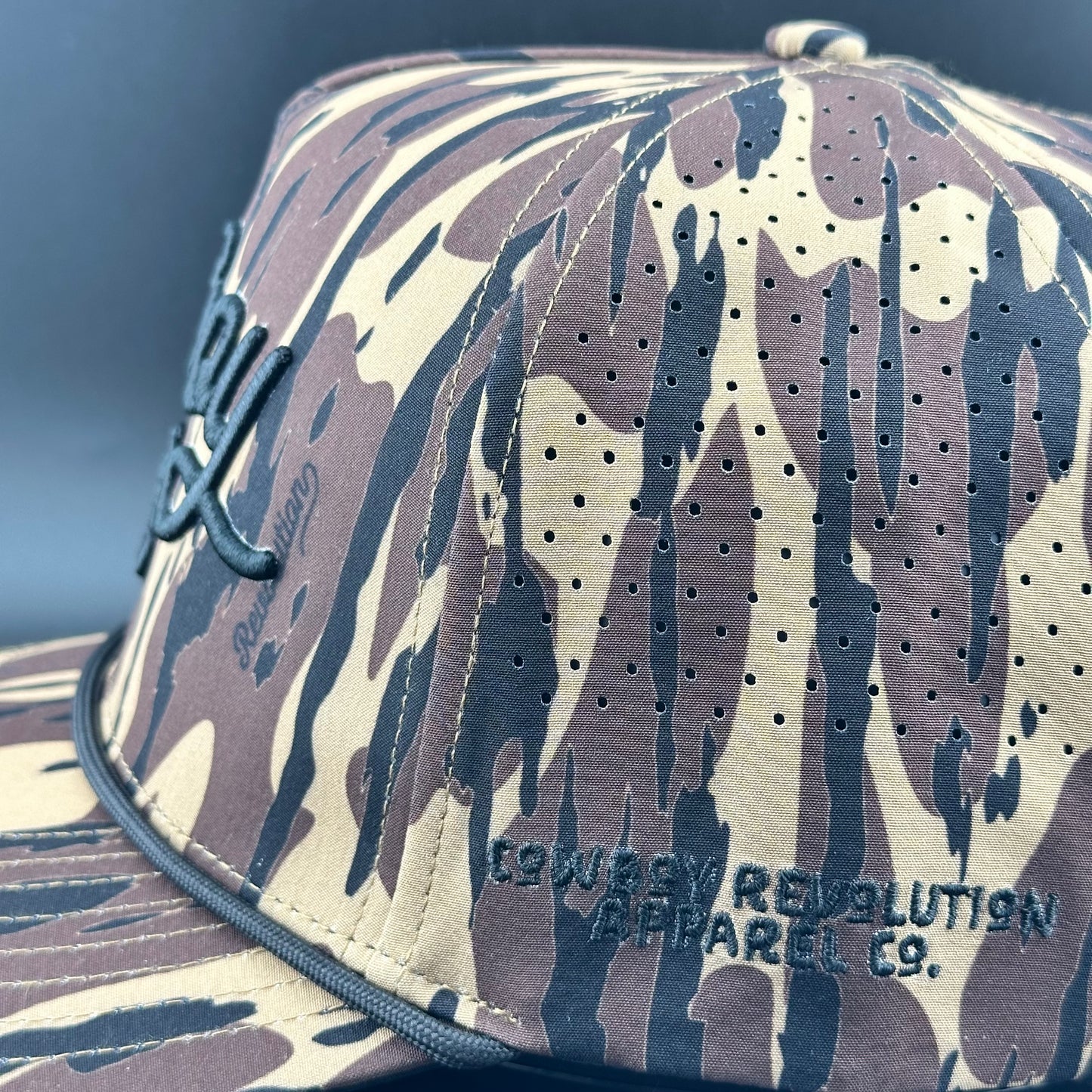 Atakapa Camo - Swampland Script “Cowboy Hat” (Qty 12) *Fall 2025 Pre-Order*