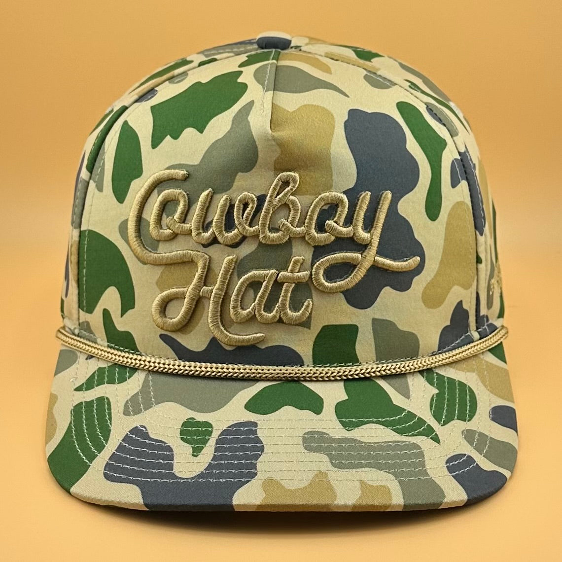 Duck Camo “Cowboy Hat” - Cowboy Revolution 5-panel Trucker Hat (QTY 12)