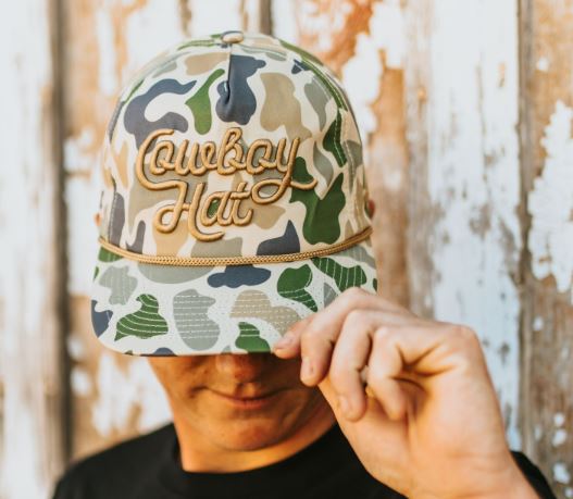 Duck Camo “Cowboy Hat” - Performance Hat (QTY 12) *Fall 2025 Pre-Order*