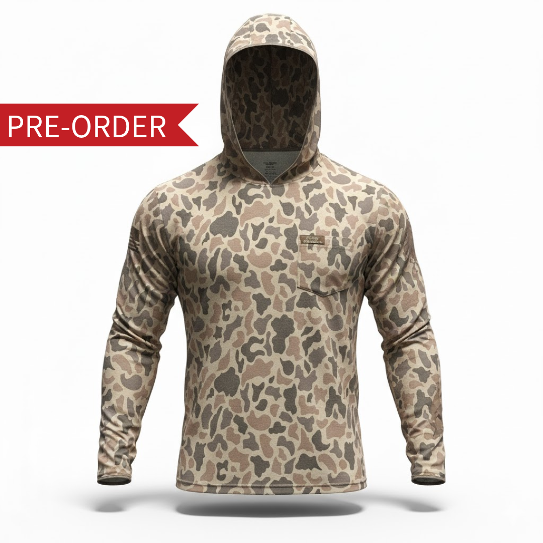 "Down" Hooded Long-Sleeve Sunshirt