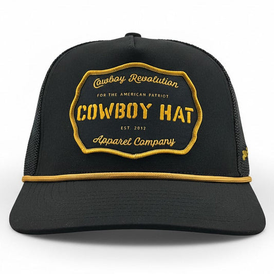 Cowboy Revolution The Hand "Cowboy Hat" Patch - Black, photo 1
