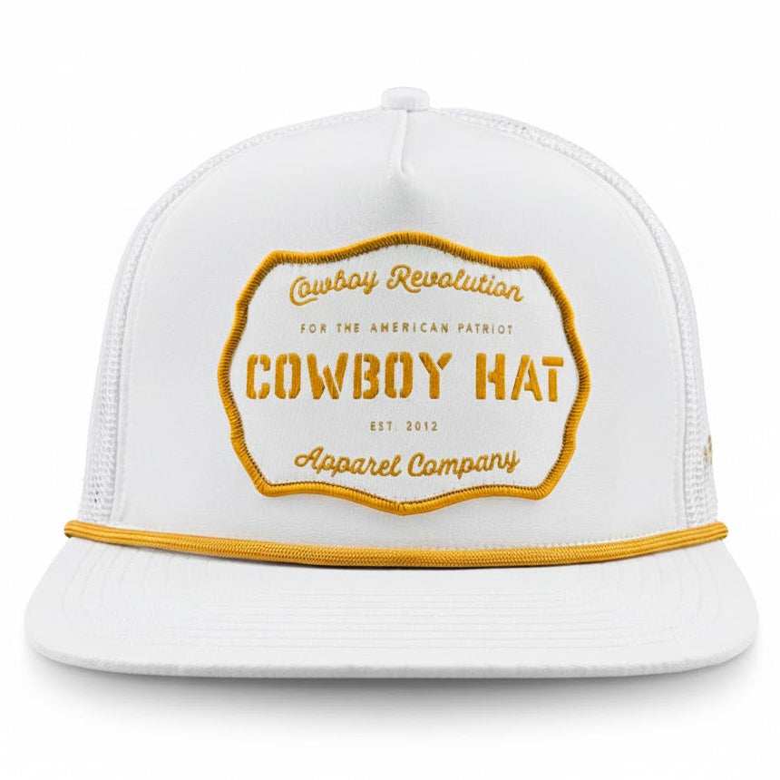 Cowboy Revolution The Hand "Cowboy Hat" Patch - White, product photo