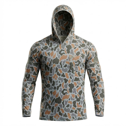 "Brooklyn Bridge" Camo Hooded Sunshirt