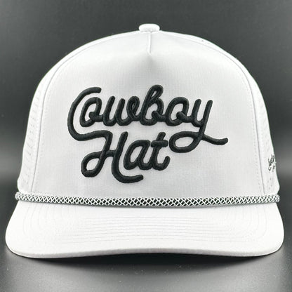 White Summer Edition "Cowboy Hat” - Performance Hat (QTY 12)