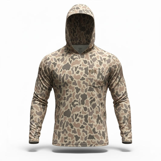 "Down" Hooded Long-Sleeve Sunshirt