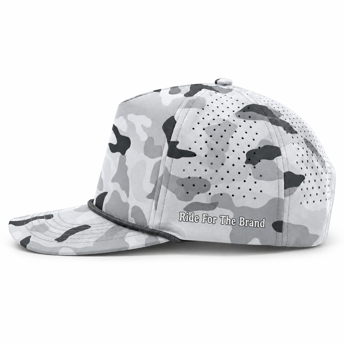 Cowboy Revolution The Point Patch hat in Arctic Ops Camo, side view
