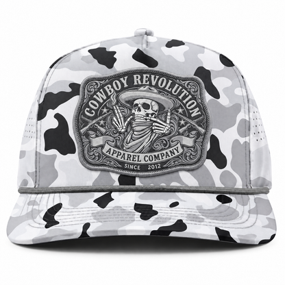 Cowboy Revolution The Point Patch hat in Arctic Ops Camo, front view