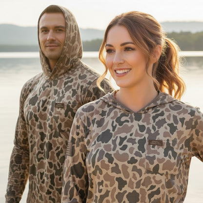 "Down" Hooded Long-Sleeve Sunshirt