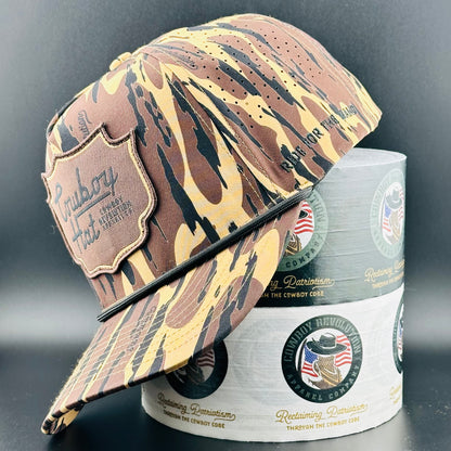Atakapa Camo - Swampland Patch “Cowboy Hat” (Qty 12) *Fall 2025 Pre-Order*
