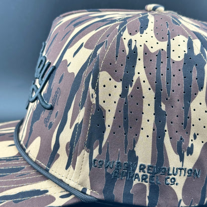 Atakapa Camo - Swampland Script “Cowboy Hat” (Qty 12) *Fall 2025 Pre-Order*