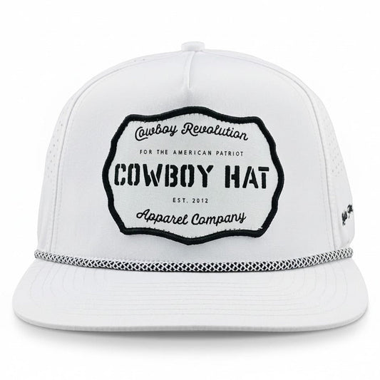 Cowboy Revolution The Point "Cowboy Hat" Patch - White, product photo