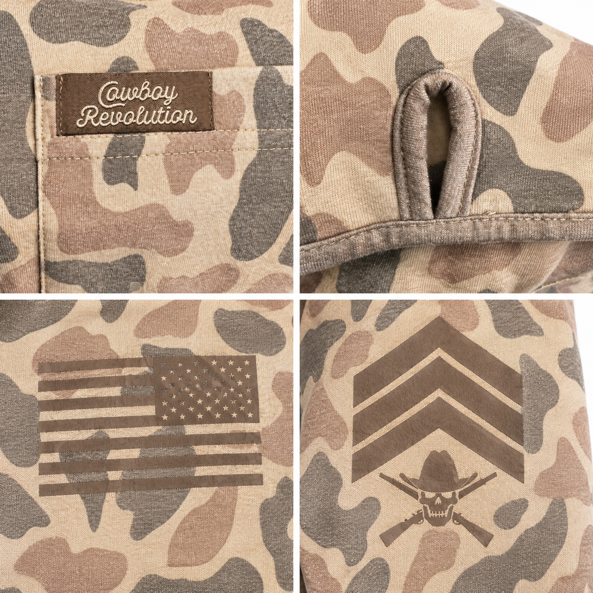 Cowboy Revolution Down South Hooded Long-Sleeve Sunshirt, detail close-up