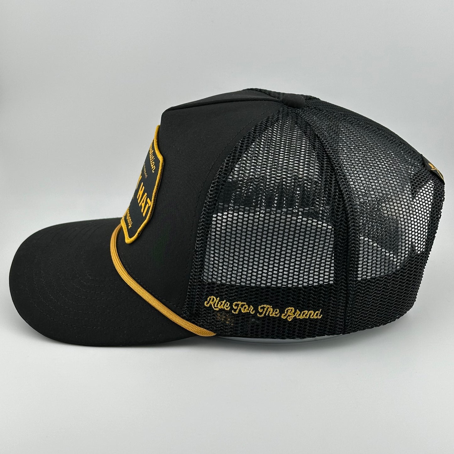 "Cowboy Hat" Black - Cowboy Revolution Patch Trucker Hat (Qty 12)