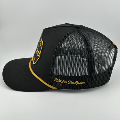 "Cowboy Hat" Black - Cowboy Revolution Patch Trucker Hat (Qty 12)