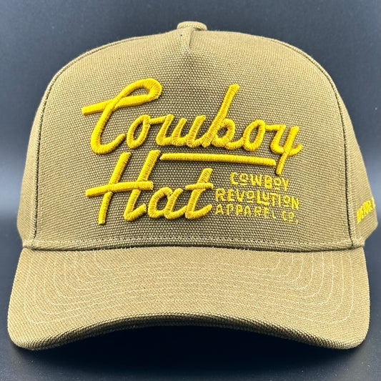 Brown Canvas Flatline "Cowboy Hat" (Qty 12) *Fall 2025 Pre-Order*