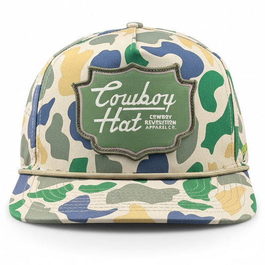 Cowboy Revolution The Point "Cowboy Hat" Patch - Duck Camo, photo 1