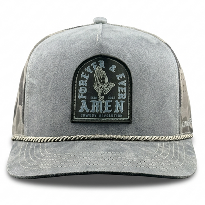 The Point "Forever & Ever, Amen" Patch - Grey / Black Ops Camo