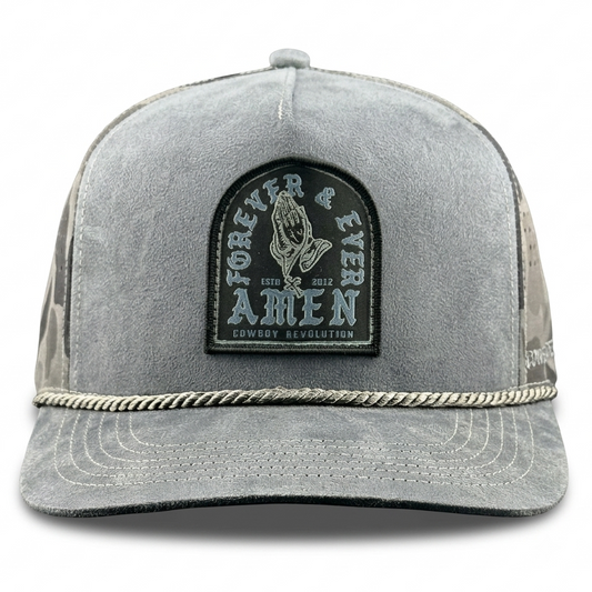 The Point "Forever & Ever, Amen" Patch - Grey / Black Ops Camo