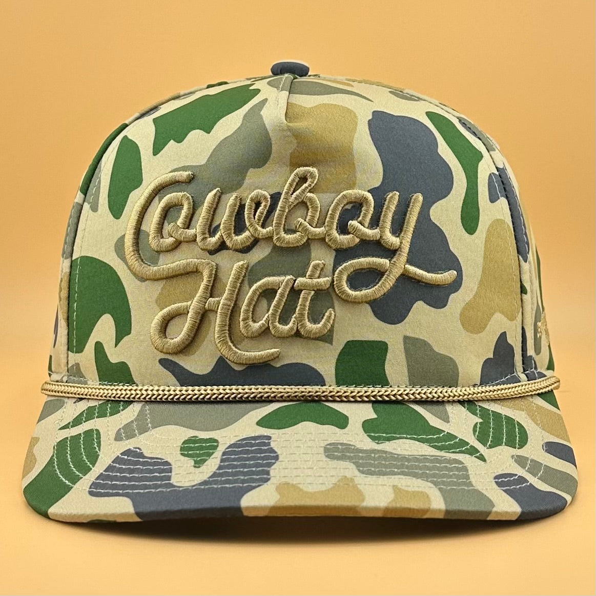 Duck Camo “Cowboy Hat” - Cowboy Revolution 5-panel Trucker Hat (QTY 12)