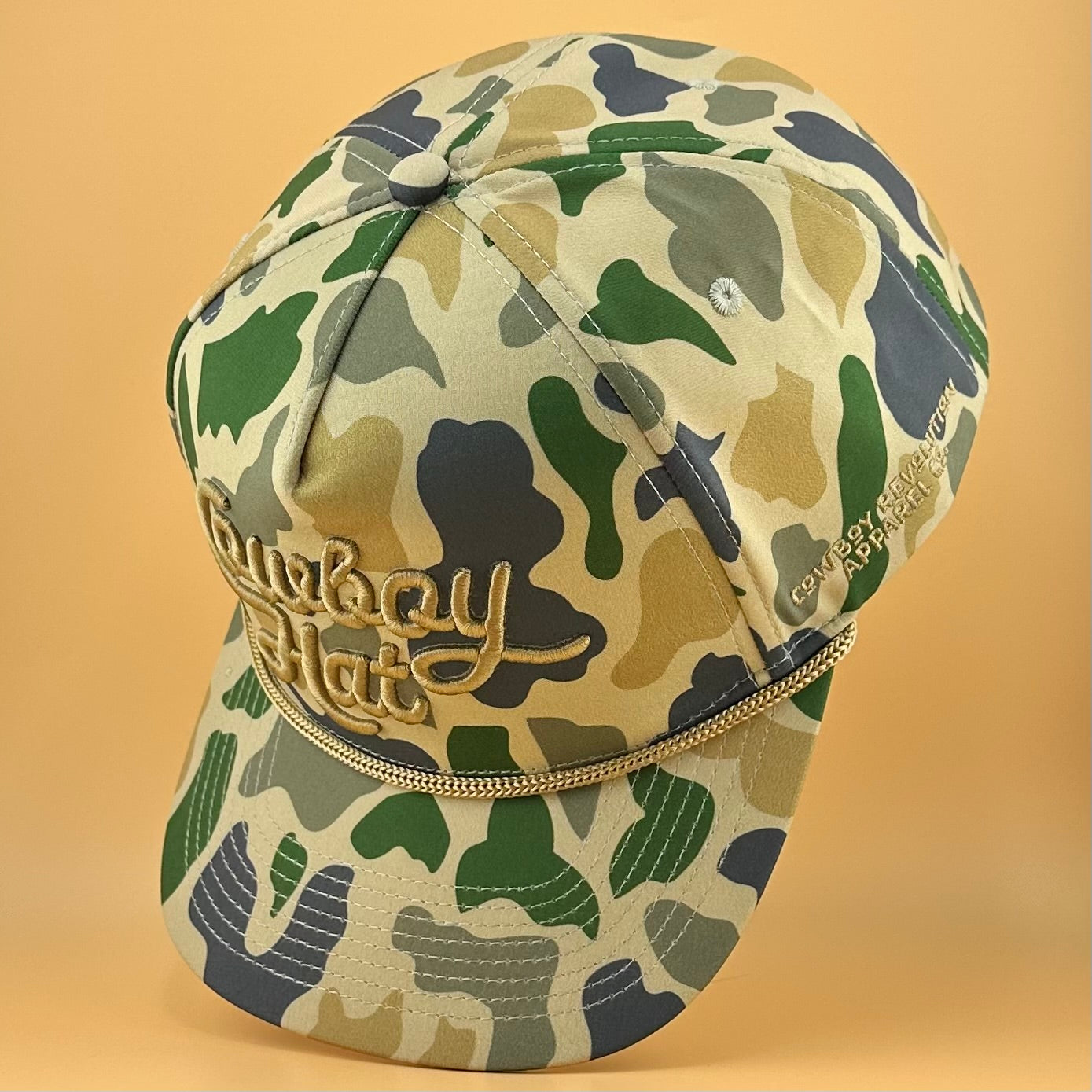 Duck Camo “Cowboy Hat” - Cowboy Revolution 5-panel Trucker Hat (QTY 12)