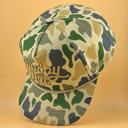 Duck Camo “Cowboy Hat” - Cowboy Revolution 5-panel Trucker Hat (QTY 12)