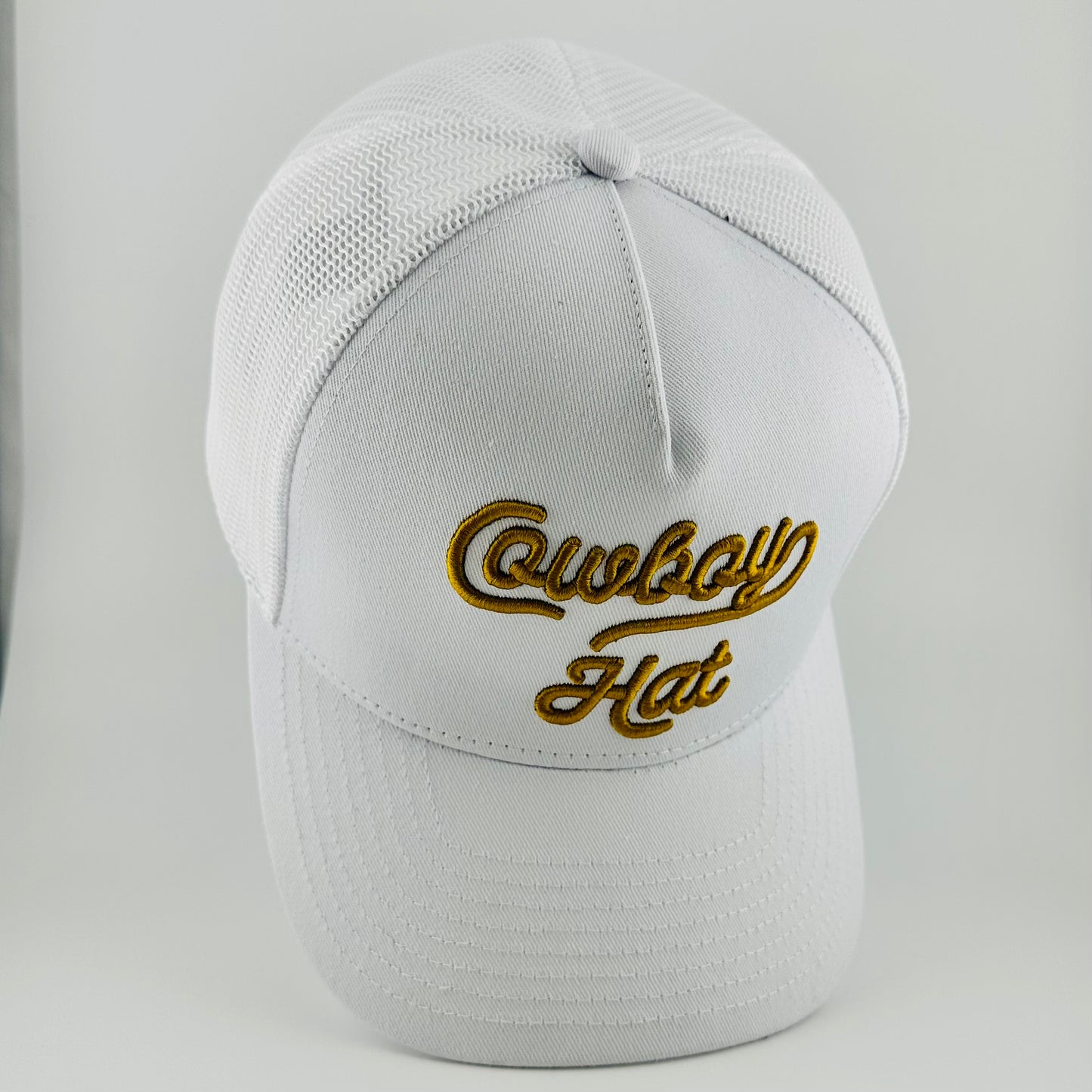 “Cowboy Hat” Cowboy Revolution White 5-panel Trucker Hat (Qty 12)