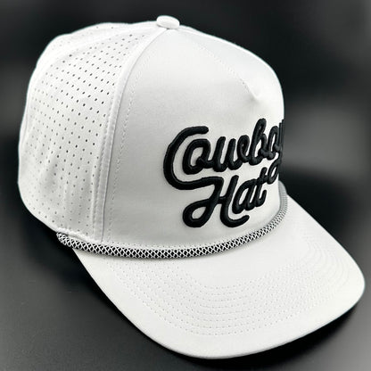 “Cowboy Hat” Summer Edition - Cowboy Revolution White 5-panel Trucker Hat (QTY 12)