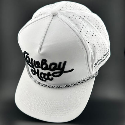 “Cowboy Hat” Summer Edition - Cowboy Revolution White 5-panel Trucker Hat (QTY 12)