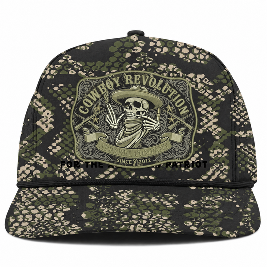 Cowboy Revolution The Point Patch hat in Viper Camo, front view