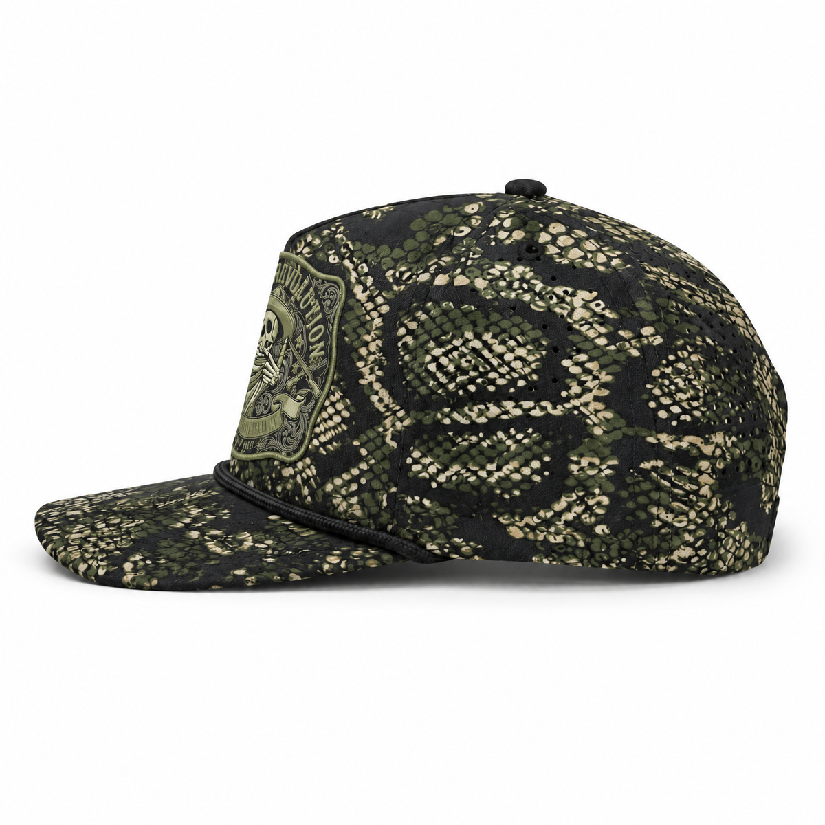 Cowboy Revolution The Point Patch hat in Viper Camo, side view