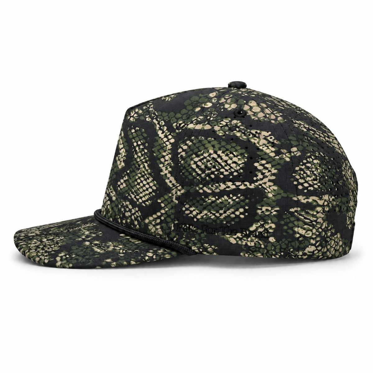 Cowboy Revolution The Point Western Streetwear Logo hat in Viper Camo, side view