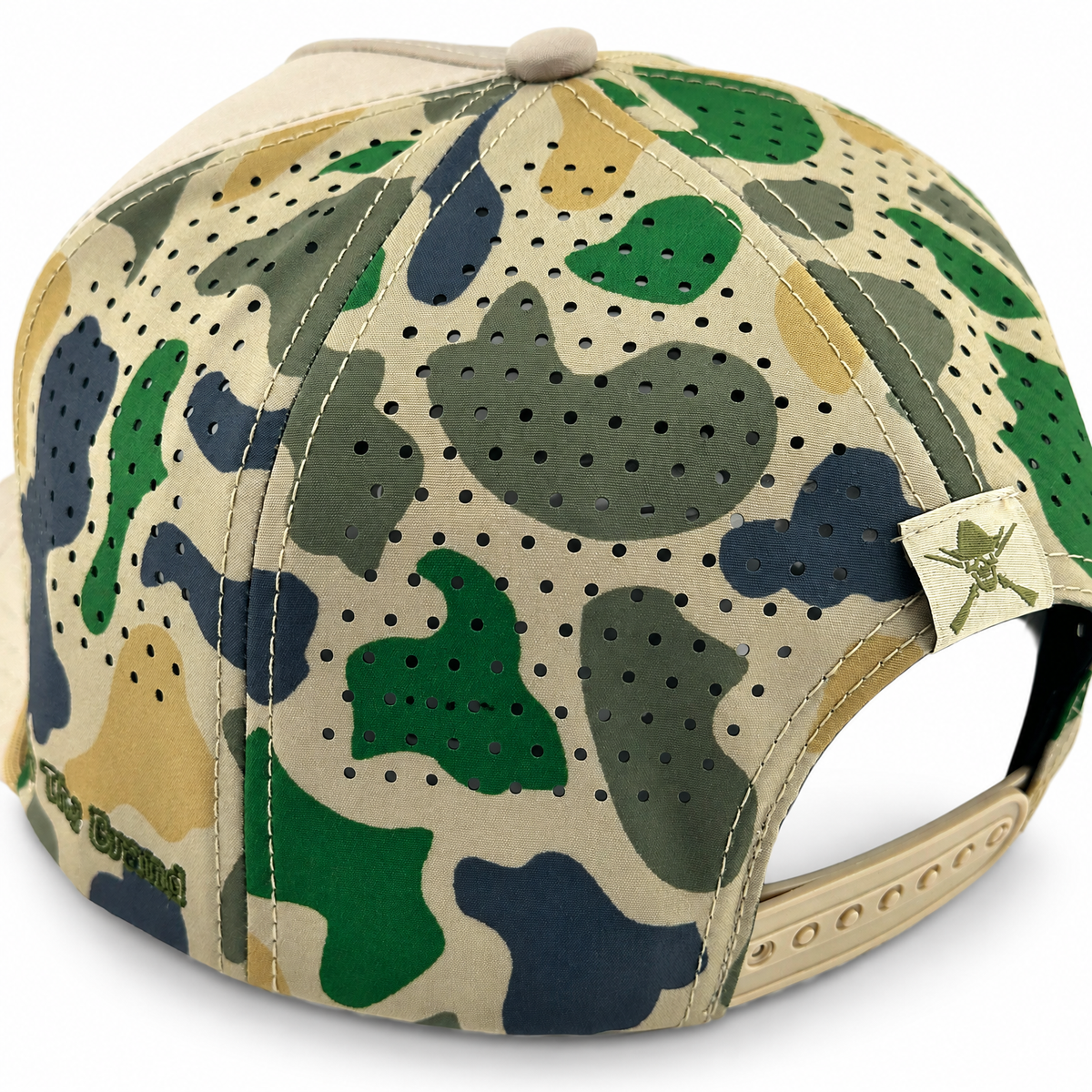Cowboy Revolution The Point "Western Streetwear" Logo in Khaki / Duck Camo, back view