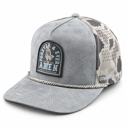 The Point "Forever & Ever, Amen" Patch - Grey / Black Ops Camo