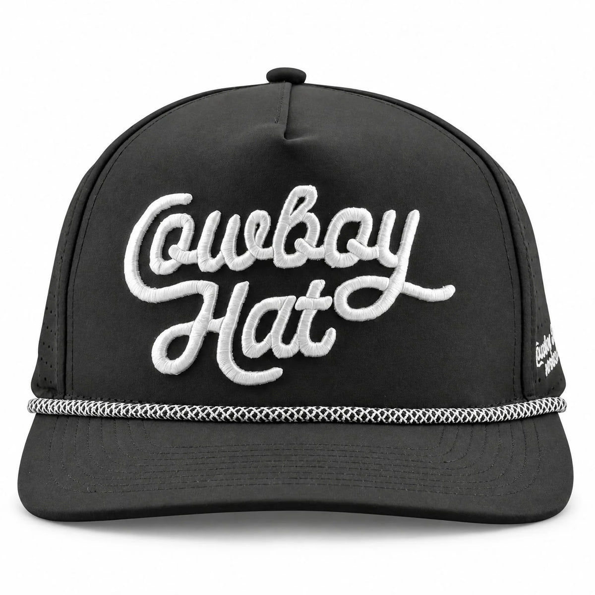 Cowboy Revolution The Point "Cowboy Hat" Script Summer Edition - Black, front view