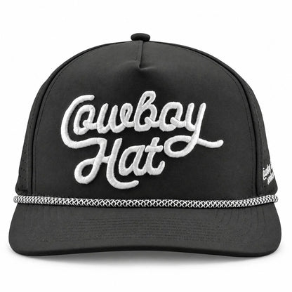 Cowboy Revolution The Point "Cowboy Hat" Script Summer Edition - Black, front view