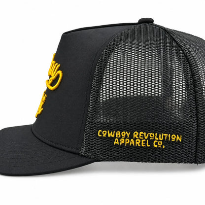 Cowboy Revolution The Hand "Cowboy Hat" Script - Black, side profile