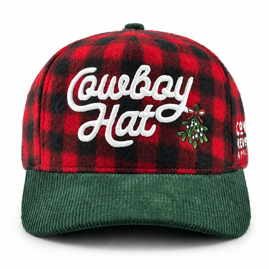 Cowboy Revolution The Point LT "Christmas" in Corduroy, Red/Black Plaid & Green, front view