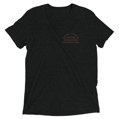 Cowboy Code No. 6 Keep Your Promises tee in Charcoal-Black, front view, Cowboy Revolution Western graphic t-shirt