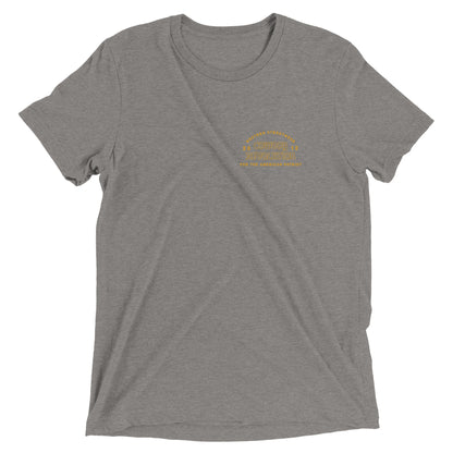 Cowboy Code No. 7 Ride for the Brand tee in Grey, front view, Cowboy Revolution Western graphic t-shirt