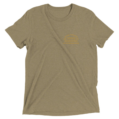 Cowboy Code No. 5 Be Tough, But Fair tee in Olive, front view, Cowboy Revolution Western graphic t-shirt
