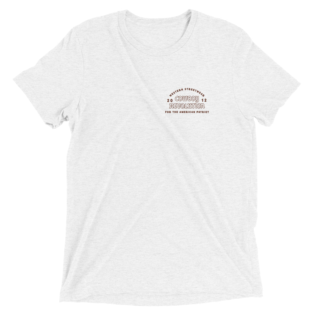 Cowboy Code No. 6 Keep Your Promises tee in Solid White, front view, Cowboy Revolution Western graphic t-shirt