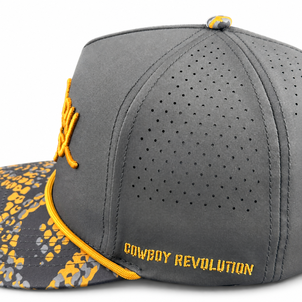 Cowboy Revolution The Point "Cowboy Hat" - NOLA Black, Viper Bill, angled view
