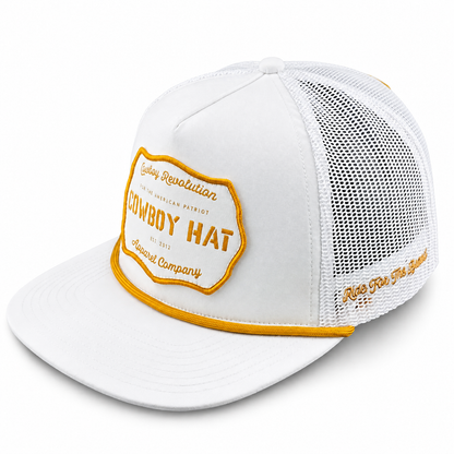 Cowboy Revolution The Hand "Cowboy Hat" Patch - White, product photo
